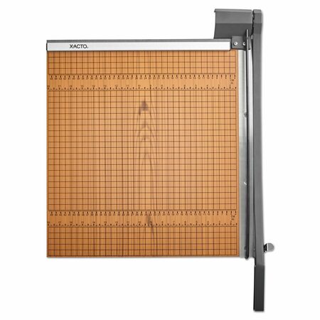 X-Acto Square Commercial Grade Wood Base Guillotine Trimmer, 15 Shts, 18"x18" 26618LMR